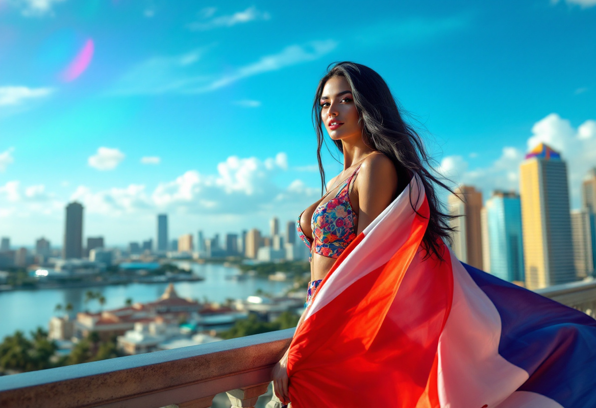 Cliente disfrutando de FlujoTV Panamá en su dispositivo móvil.